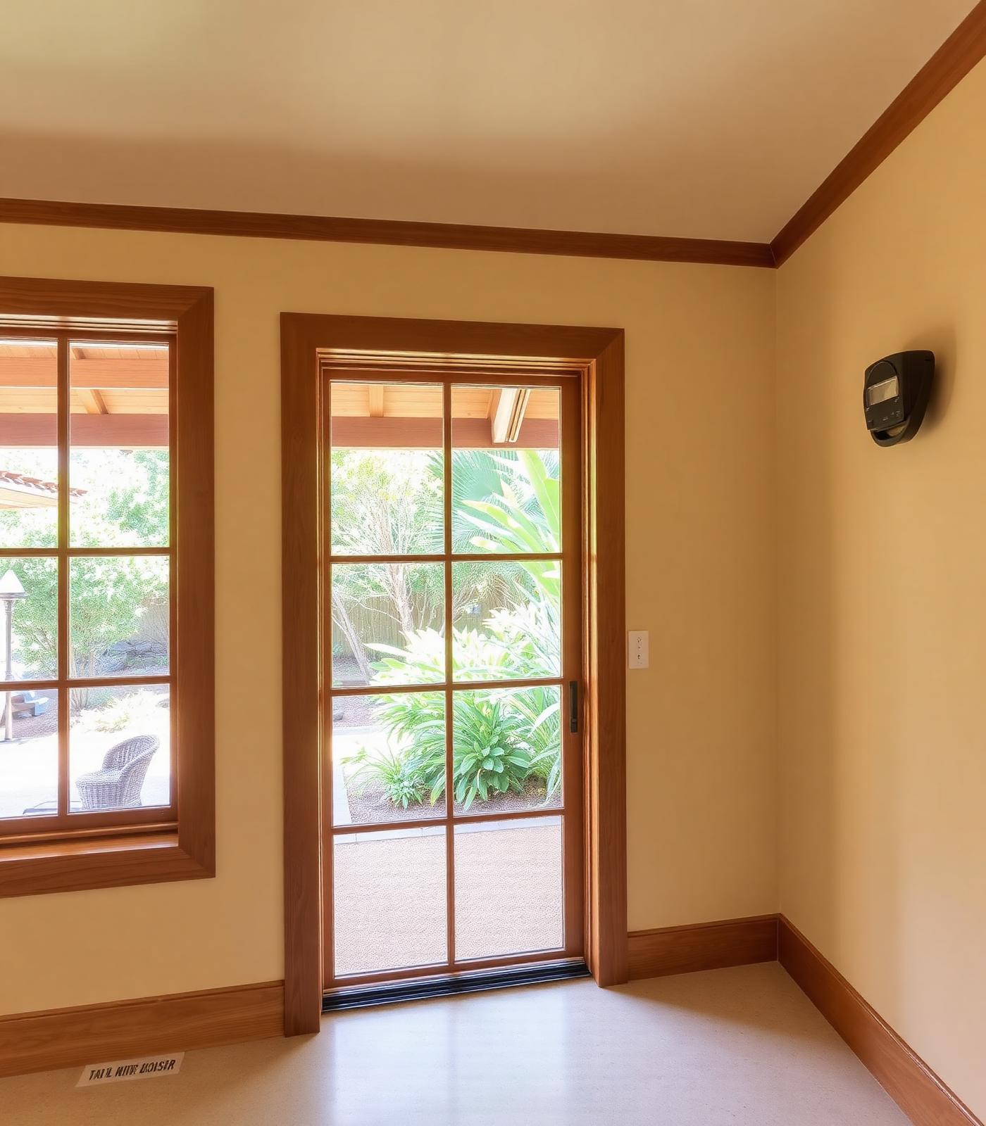 Trim and window detail matching original home